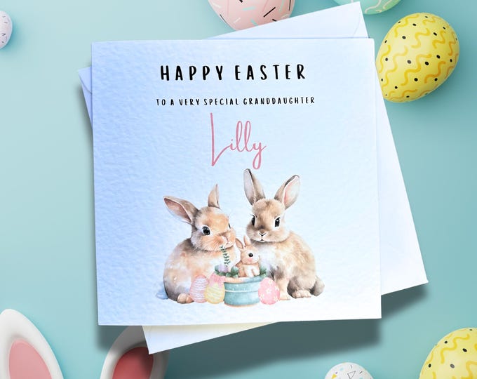 Easter card children, easter card grandchildren, easter granddaughter, grandson, easter card for daughter, easter card for goddaughter.