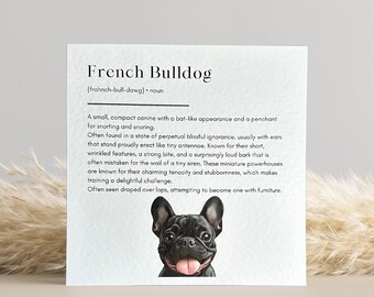 French Bulldog Birthday Card