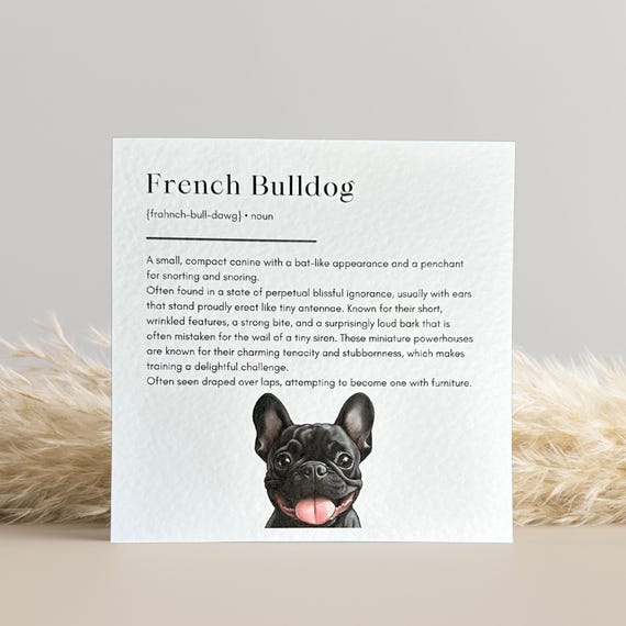 French Bulldog Birthday Card