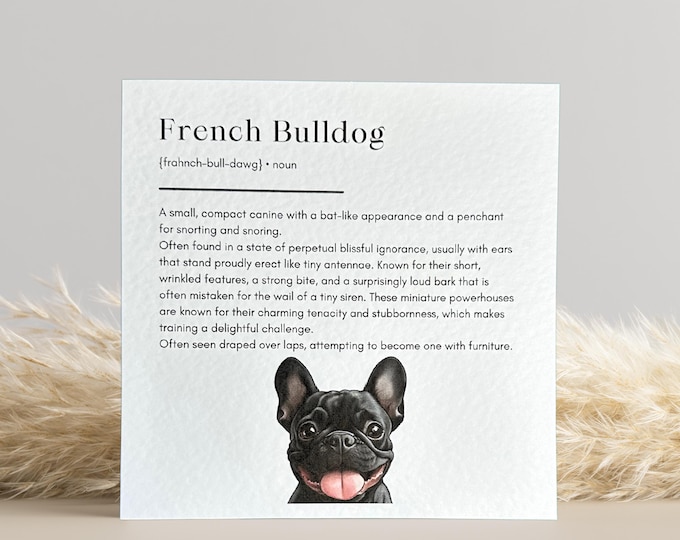 French Bulldog Birthday Card