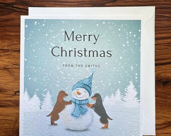 Cocker Spaniel Christmas Cards, Personalised Christmas, Pet Christmas Cards, Cocker Spaniels, Customisable Cards | Dog Card