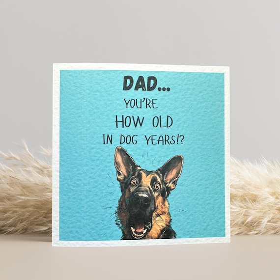 German Shepherd Birthday Card