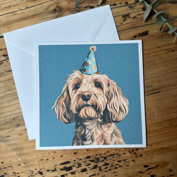 Cockapoo Birthday Card