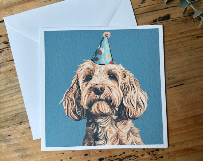 Cockapoo Birthday Card