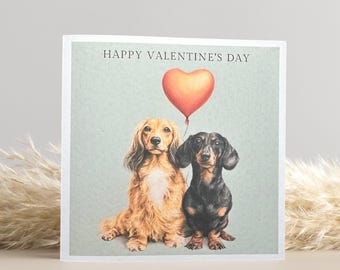 Dachshund Valentine's Day Card: Dog Lover Gift
