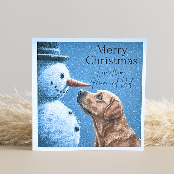 Fox Red Labrador Christmas Card