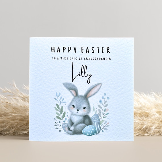 Easter Card for Family: easter eggs personalised