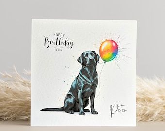 Personalised Labrador Birthday Card