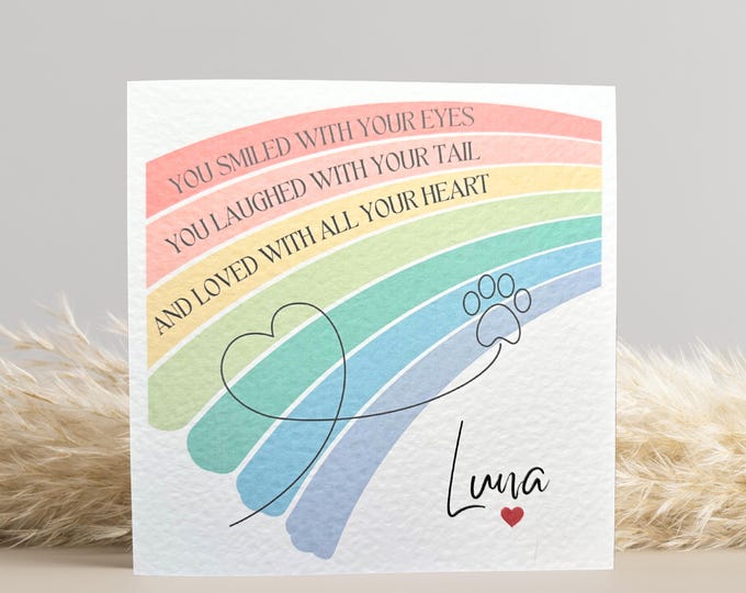 Pet Loss Card, Condolences, Dog pet Loss