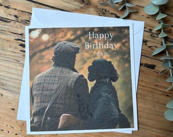 Black Cocker Spaniel Birthday Card