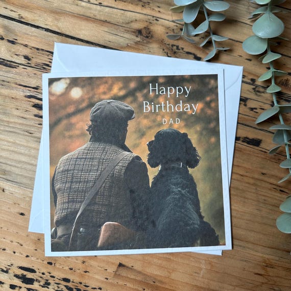 Black Cocker Spaniel Birthday Card