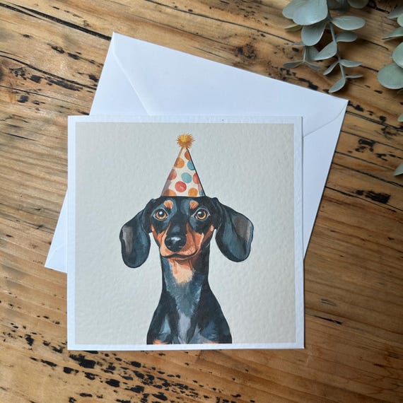 Dachshund Sausage Dog Birthday Card