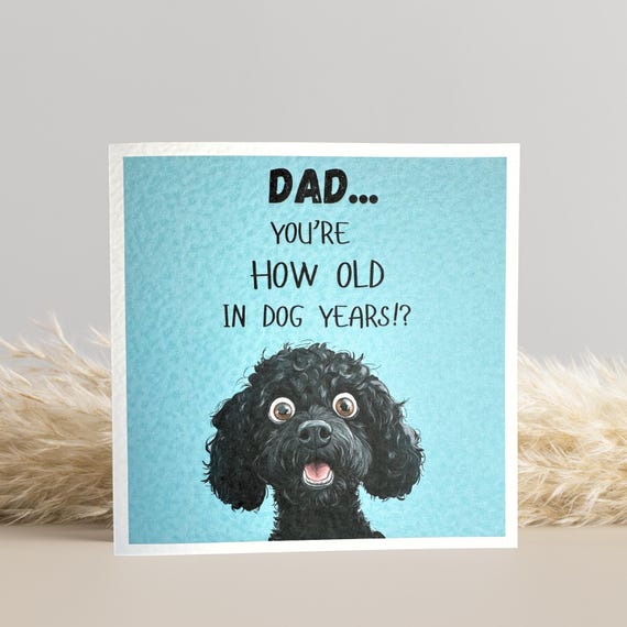 Black Cockapoo Card