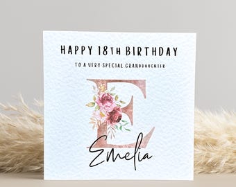 Initial Birthday Card