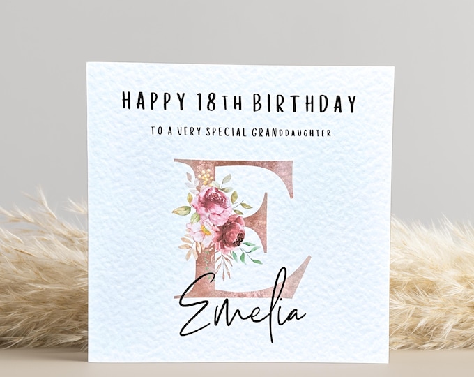 Initial Birthday Card