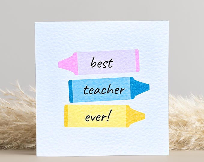 Teacher Thank You Card