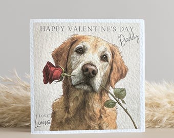 Golden Retriever Love Card
