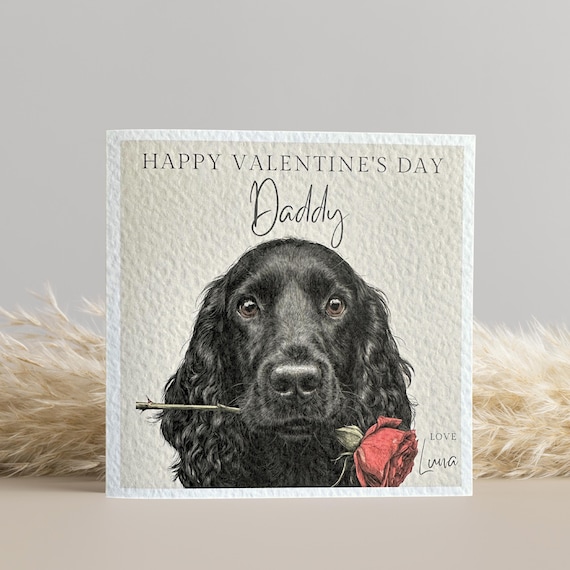 Black Cocker Spaniel Love Card