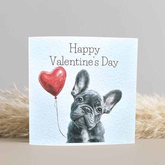 French Bulldog Valentine's Card