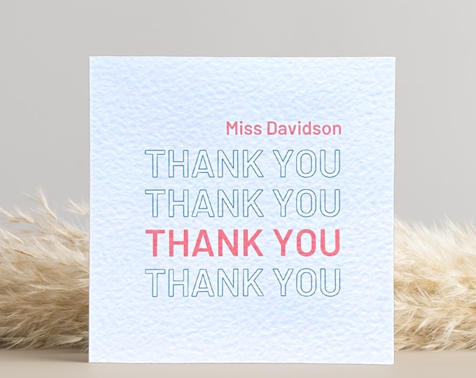 Teacher Thank You Card