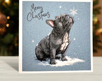 French Bulldog Christmas Card: Frenchie Christmas Holiday