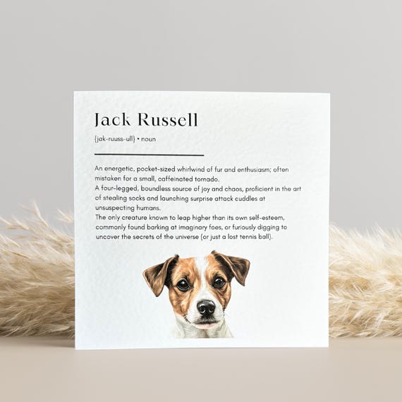 Jack Russell Birthday Card