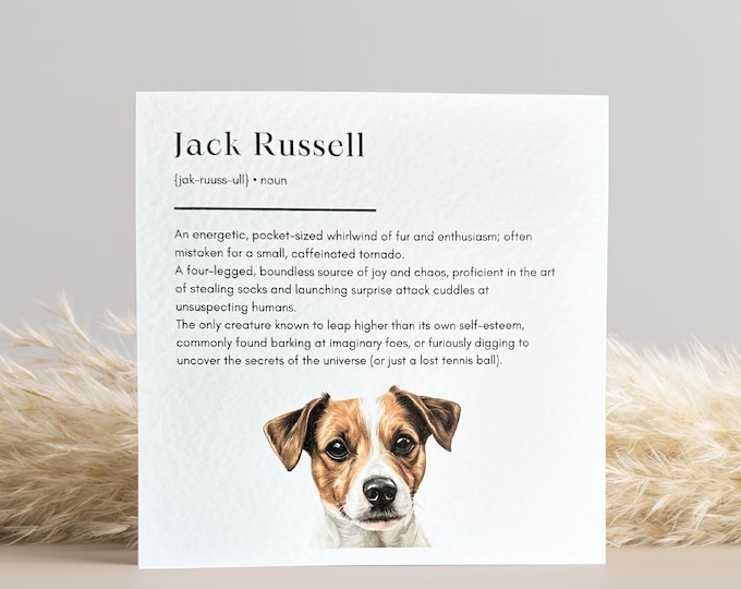 Jack Russell Birthday Card