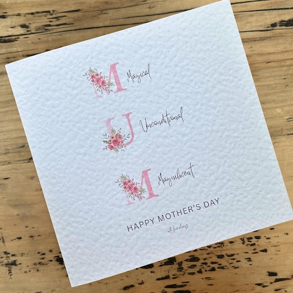 Mothers Day Card: Floral Design
