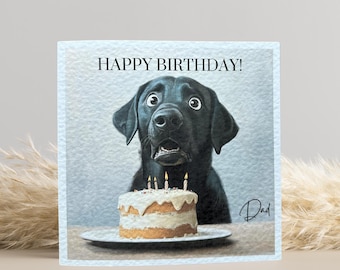 Personalised Labrador Birthday Card