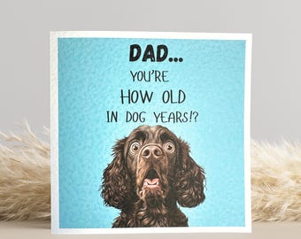 Cocker Spaniel Birthday Card