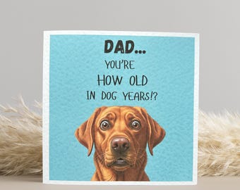 Fox red Labrador Birthday Card
