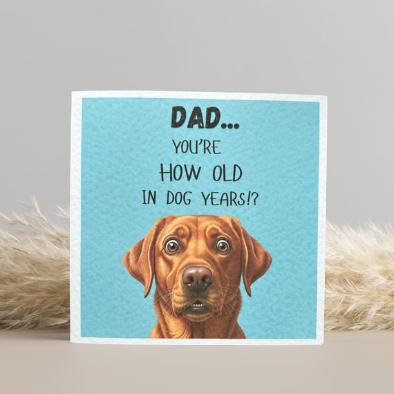 Fox red Labrador Birthday Card