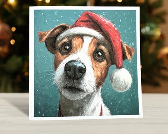Jack Russell Christmas Card