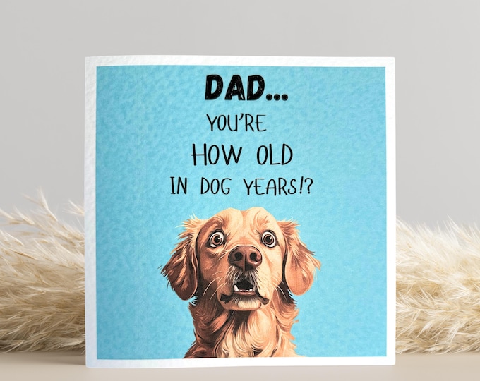 Golden Retriever Birthday Card