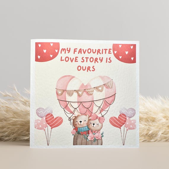 Valentine’s Day Card – Bears – My Favourite Love Story