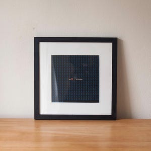 Water consumption for beef production / minimal eco-social data art infographic wall decor hanging / plain, mounted or framed graphic art