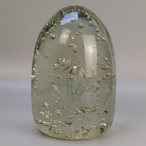 Extra Large Dump Paperweight with Controlled Bubbles