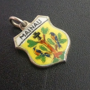 Mainau Coat of Arms German 800 Silver Enamel Charm