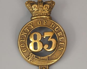 83rd County Dublin Regiment Glengarry Cap Badge