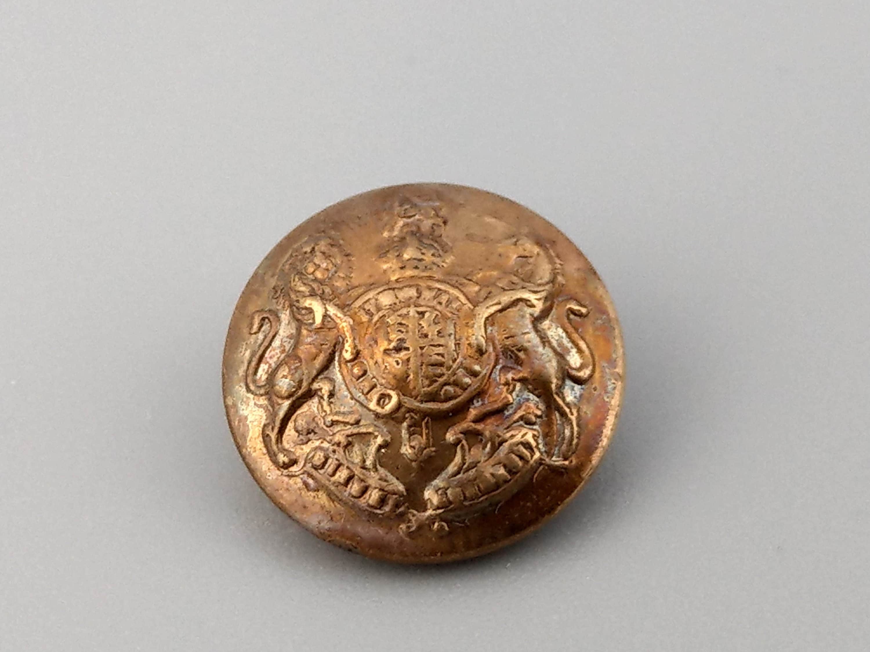 Original Second World War British Army Brass Button Stick