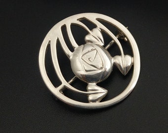 Broche rose celtique en argent sterling par Historic Originals