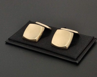 Gold gilt Silver Cufflinks Scandinavian Modernist  Hermann Siersbol