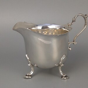 Antique Silver Plated Footed Creamer