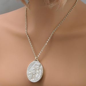 Art Deco Etched Locket with roses by William James Dingley c1926