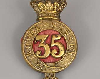 35th Royal Sussex Regiment of Foot Victorian Glengarry Cap Badge