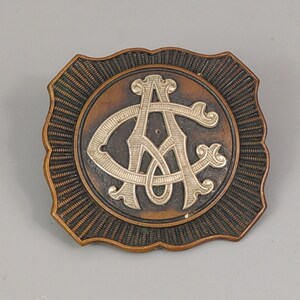 Victorian Military Regimental Officer Belt Buckle Cypher Monogram CA