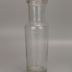 Small Victorian Clear glass pickle jar bottle