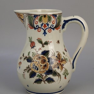 Vintage Delft Polychrome Jug Painter A.V.G