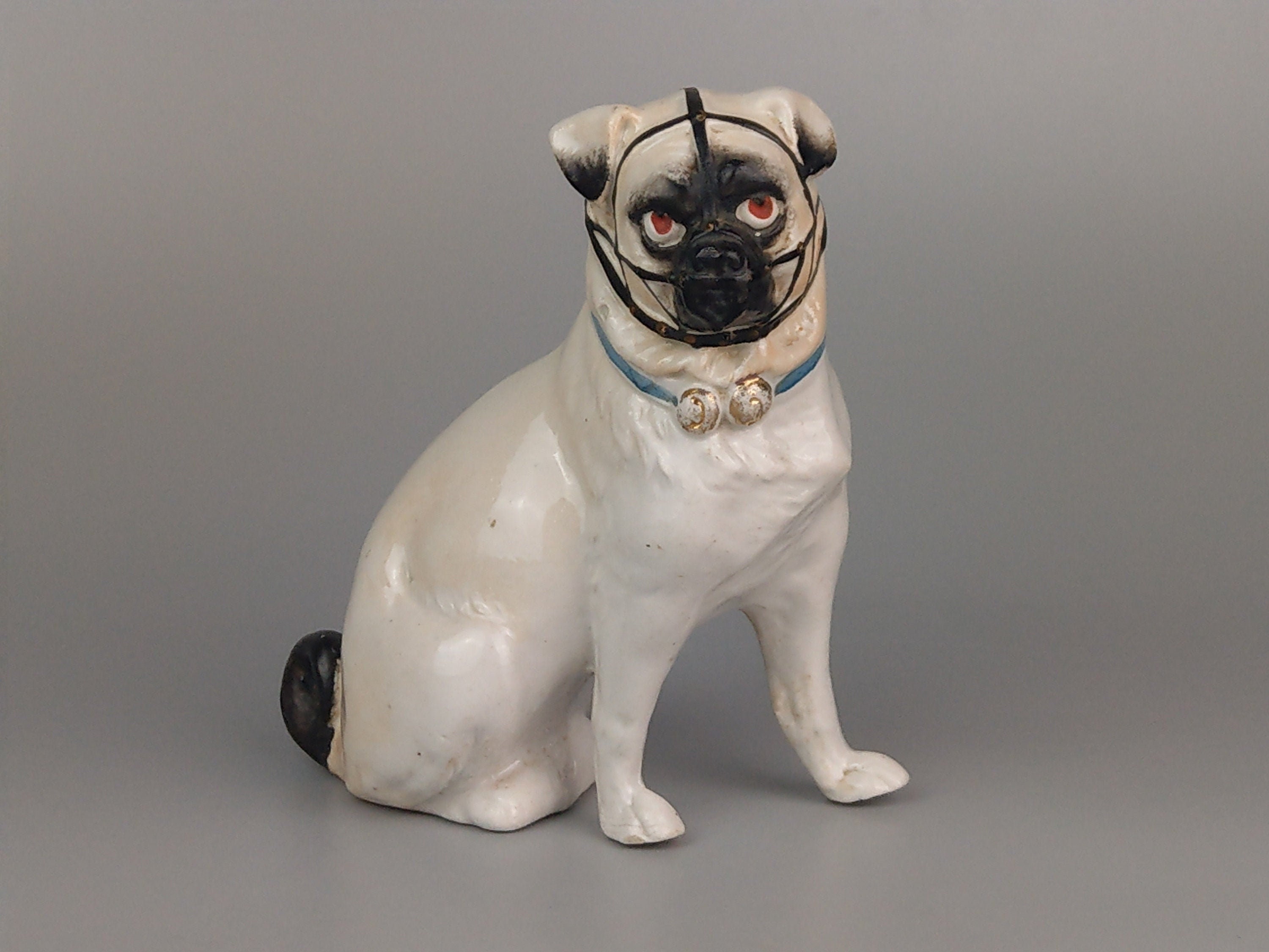 Reserviert für Steven Staffordshire Mops in Schnauze Figur