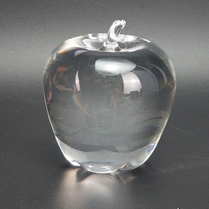 Steuben Glass クリスタルガラス りんご Steuben glass apple - Etsy 日本